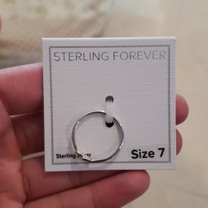 Sterling forever infinity size 7 silver ring
